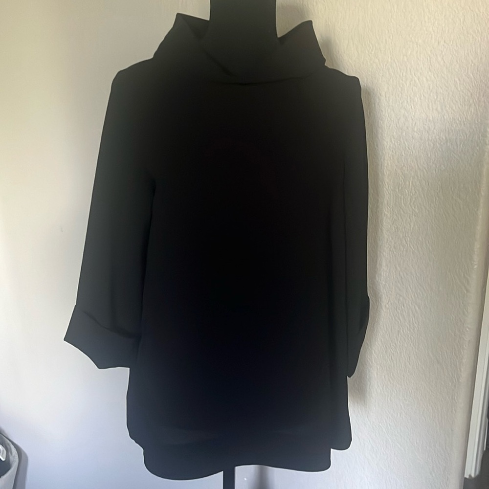 COS black long sleeved top. -Size 4